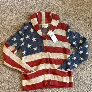 NWT Ralph Lauren American flag sweater